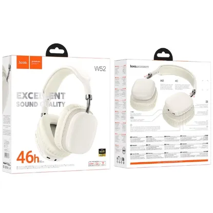 Навушники Hoco W52 Wonderful Milky White