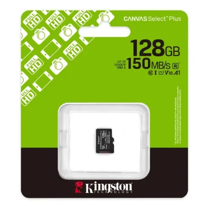 Карта памяті Kingston microSDXC 128Gb Canvas Select Plus C10 UHS-I U1 A1 R150mB/s