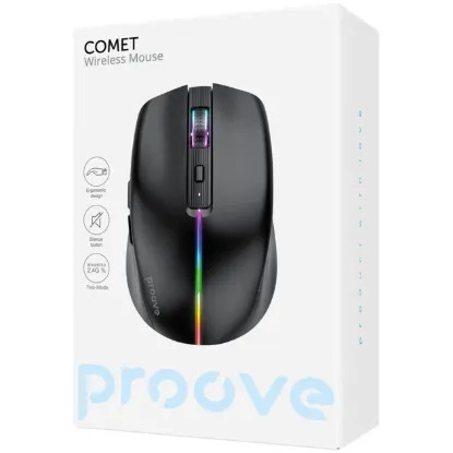 Миша Proove Comet Wireless Black