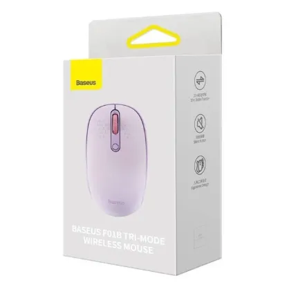 Миша Baseus F01B Tri-Mode Wireless Purple