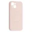 Чохли iPhone Silicone Case Full Camera MagSafe iPhone 15 Chalk Pink