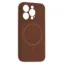Чохли iPhone Silicone Case Full Camera MagSafe iPhone 15 Pro Max New Brown