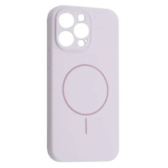 Чохли iPhone Silicone Case Full Camera MagSafe iPhone 14 Pro Max Purple Lilac