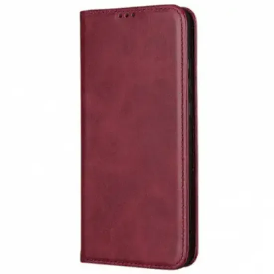 Чохол-фліп Leather Fold Xiaomi Redmi 14C Wine Red