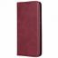 Чохол-фліп Leather Fold Xiaomi Redmi Note 14 4G Inter Version Wine Red