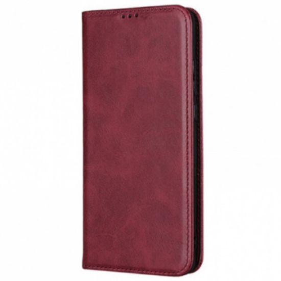 Чохол-фліп Leather Fold Xiaomi Redmi Note 14 Pro 4G Wine Red