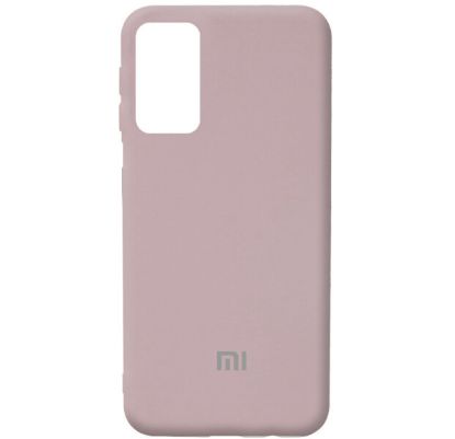 Чохол-накладка Silicone Case (силикон Soft Touch) Poco F3 Пудра