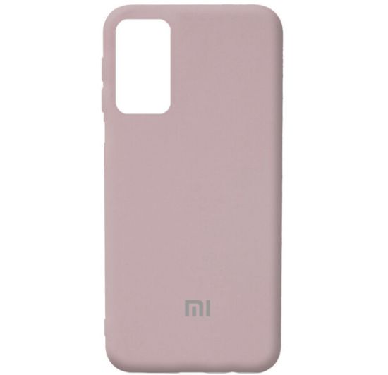 Чохол-накладка Silicone Case (силикон Soft Touch) Poco F3 Пудра