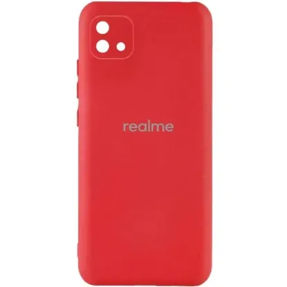 Чохол-накладка Silicone Case (силикон Soft Touch) Realme C11 C2021 Red