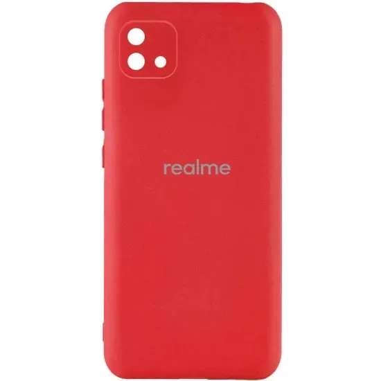 Чохол-накладка Silicone Case (силикон Soft Touch) Realme C11 C2021 Red