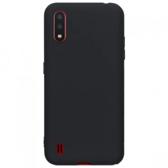 Чохол-накладка Silicone Case (силикон Soft Touch) Samsung A013 A01 Core Black