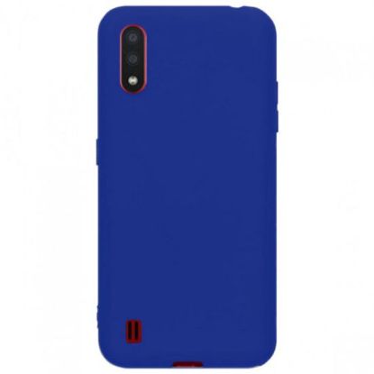 Чохол-накладка Silicone Case (силикон Soft Touch) Samsung A013 A01 Core Dark Blue