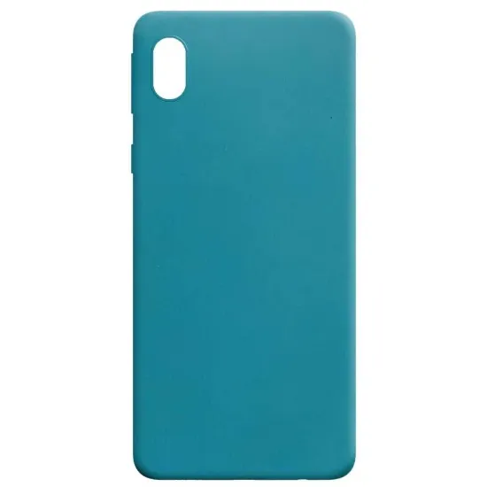 Чохол-накладка Silicone Case (силикон Soft Touch) Samsung A013 A01 Core Бірюзовий