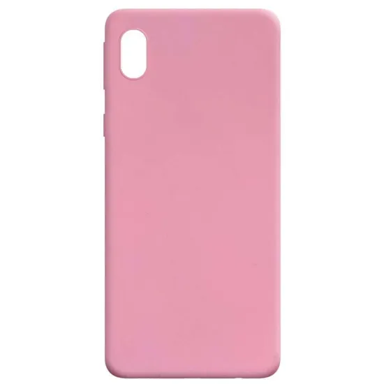 Чохол-накладка Silicone Case (силикон Soft Touch) Samsung A013 A01 Core Малиновий