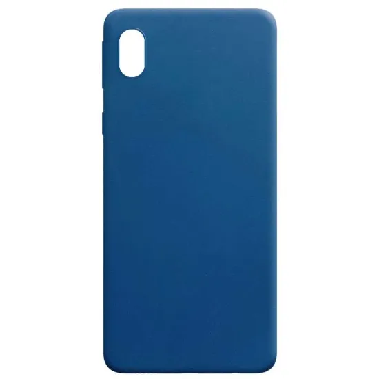 Чохол-накладка Silicone Case (силикон Soft Touch) Samsung A022 A02 Linen Blue