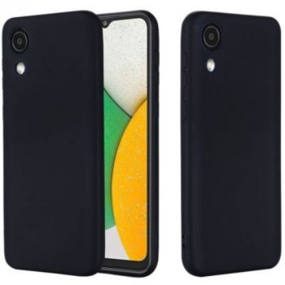 Чохол-накладка Silicone Case (силикон Soft Touch) Samsung A032 A03 Core Black