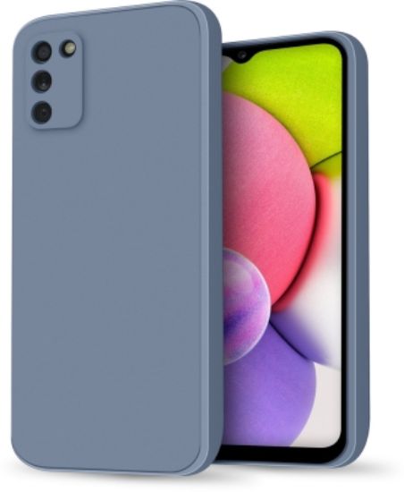 Чохол-накладка Silicone Case (силикон Soft Touch) Samsung A037 A03s Linen Blue