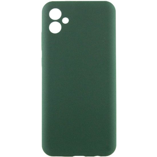 Чохол-накладка Silicone Case (силикон Soft Touch) Samsung A042 A04E Midnight Green
