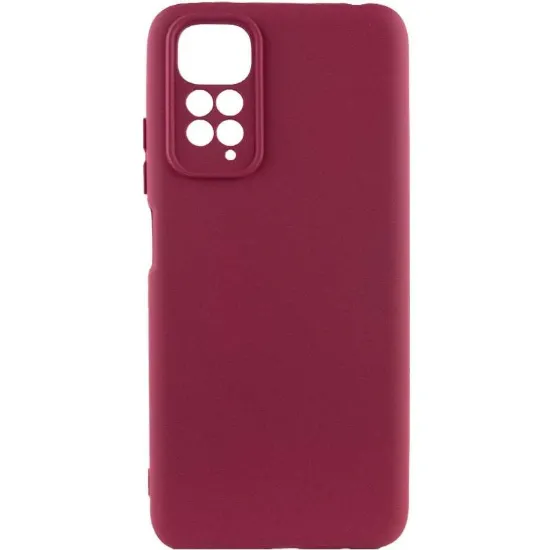 Чохол-накладка Silicone Case (силикон Soft Touch) Xiaomi Redmi Note 11 5G Бордовий