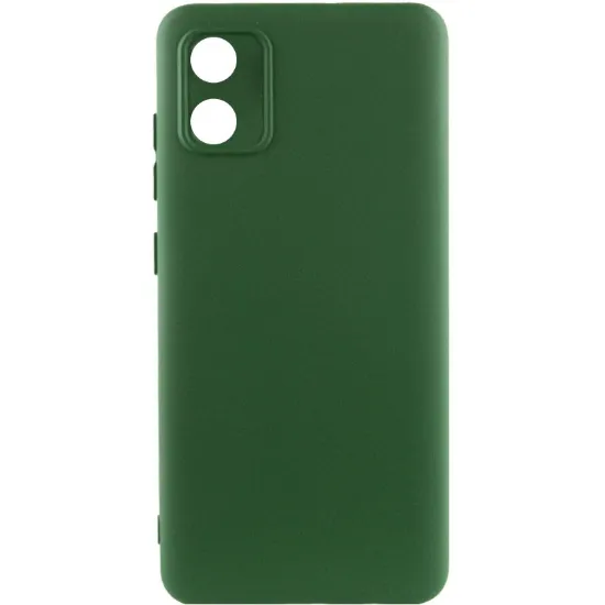 Чохол-накладка Silicone Case Full Camera Motorola E13 Dark Green