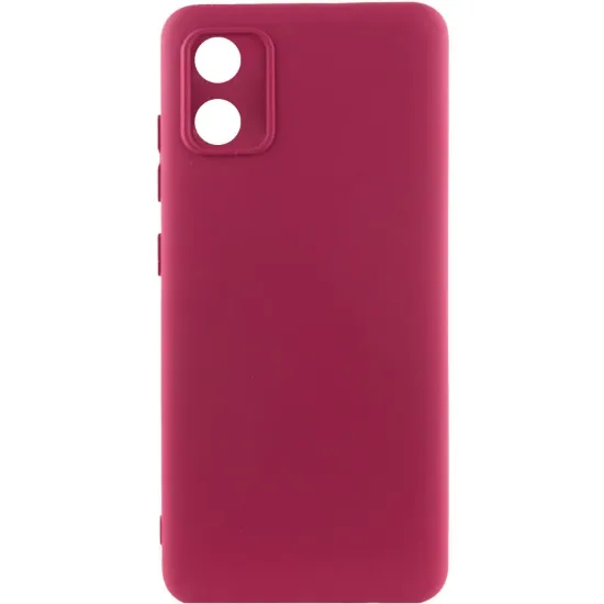Чохол-накладка Silicone Case Full Camera Motorola E13 Marsala