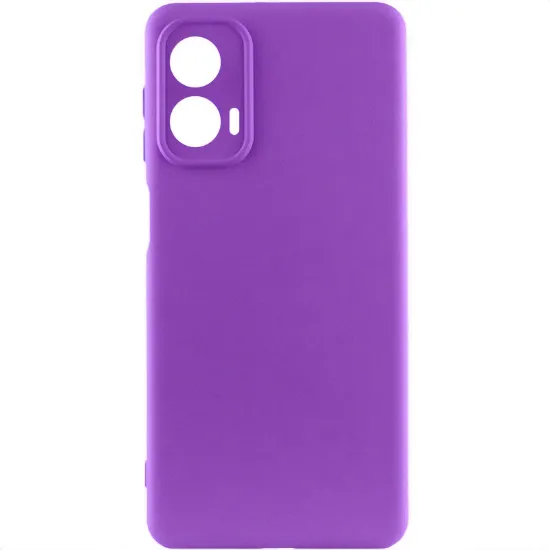 Чохол-накладка Silicone Case Full Camera Motorola G85 Purple