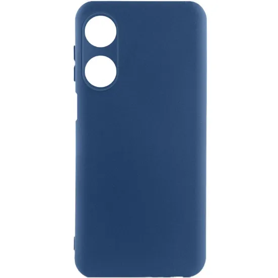 Чохол-накладка Silicone Case Full Camera Oppo A38 / A18 Navy Blue