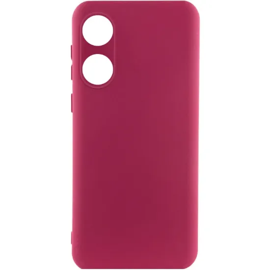 Чохол-накладка Silicone Case Full Camera Oppo A78 4G Marsala