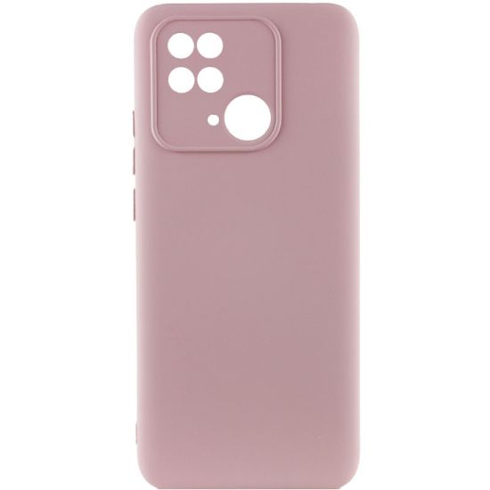 Чохол-накладка Silicone Case Full Camera Poco C40 Pink Sand