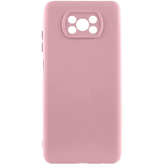 Чохол-накладка Silicone Case Full Camera Poco X3 NFC / X3 Pro Pink Sand