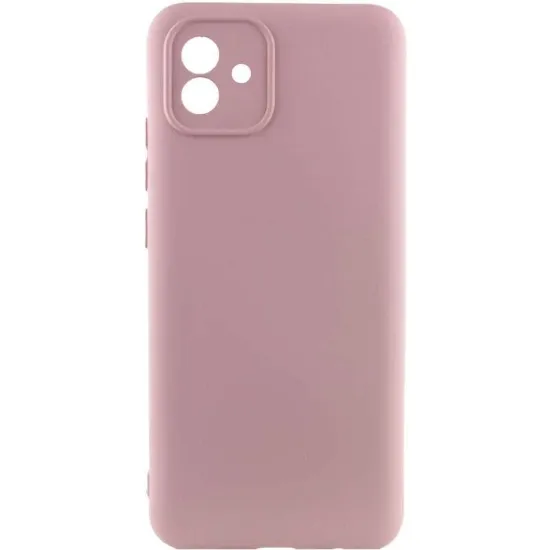 Чохол-накладка Silicone Case Full Camera Samsung A045 A04 Pink Sand