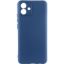 Чохол-накладка Silicone Case Full Camera Samsung A05 A055 Navy Blue