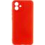 Чохол-накладка Silicone Case Full Camera Samsung A05 A055 Red