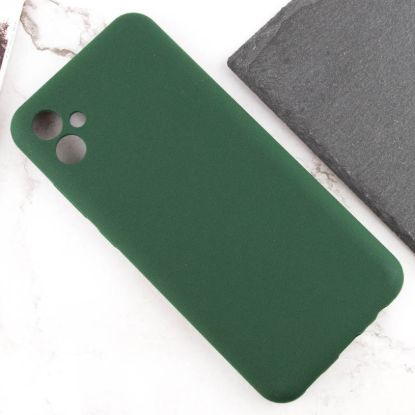 Чохол-накладка Silicone Case Full Camera Samsung A065 A06 Dark Green