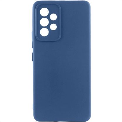 Чохол-накладка Silicone Case Full Camera Samsung A325 A32 4G Navy Blue