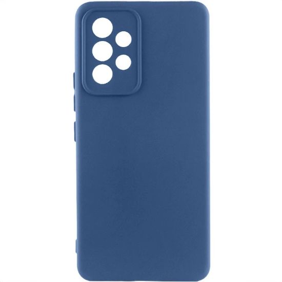 Чохол-накладка Silicone Case Full Camera Samsung A325 A32 4G Navy Blue