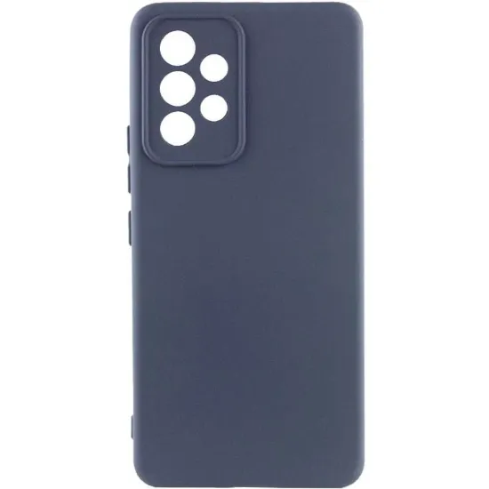 Чохол-накладка Silicone Case Full Camera Samsung A346 A34 5G Navy Blue