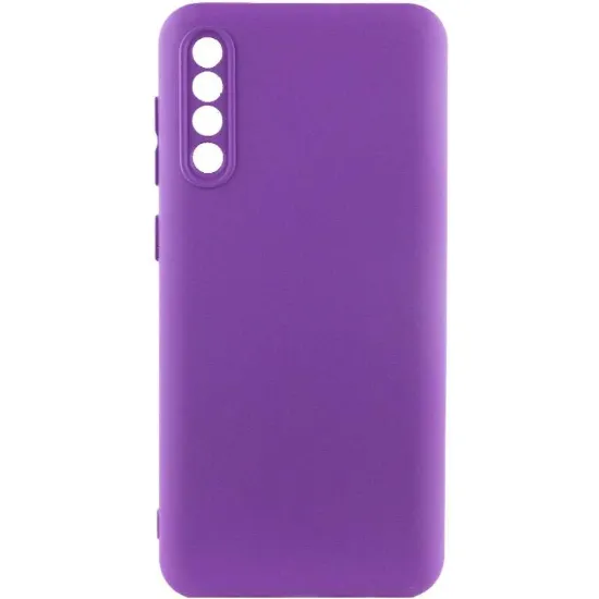 Чохол-накладка Silicone Case Full Camera Samsung A505 / A307 Purple