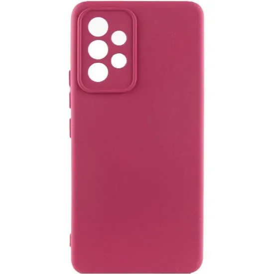 Чохол-накладка Silicone Case Full Camera Samsung A525 Marsala