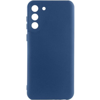 Чохол-накладка Silicone Case Full Camera Samsung G990 S21 FE Navy Blue