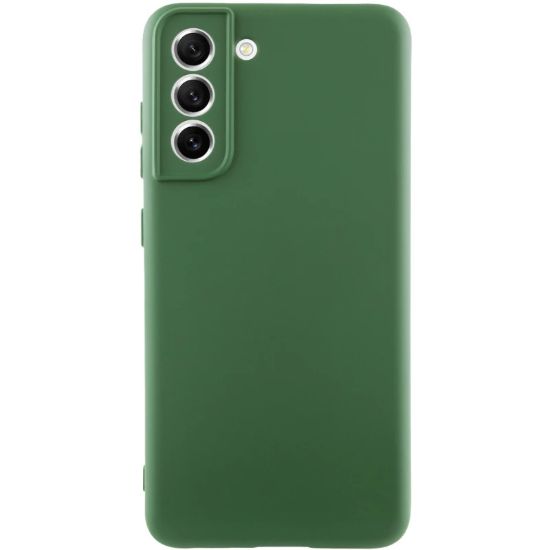 Чохол-накладка Silicone Case Full Camera Samsung G991 S21 Dark Green