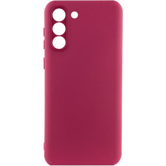 Чохол-накладка Silicone Case Full Camera Samsung G991 S21 Marsala