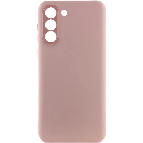 Чохол-накладка Silicone Case Full Camera Samsung G991 S21 Pink Sand