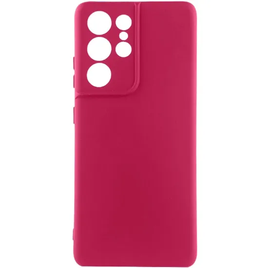 Чохол-накладка Silicone Case Full Camera Samsung S988 S21 Ultra Red