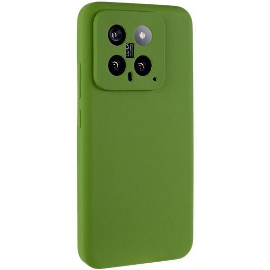 Чохол-накладка Silicone Case Full Camera Xiaomi Mi 14 Dark Green