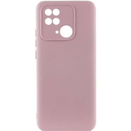Чохол-накладка Silicone Case Full Camera Xiaomi Redmi 10C Pink Sand