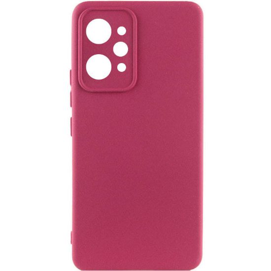 Чохол-накладка Silicone Case Full Camera Xiaomi Redmi 12 Marsala