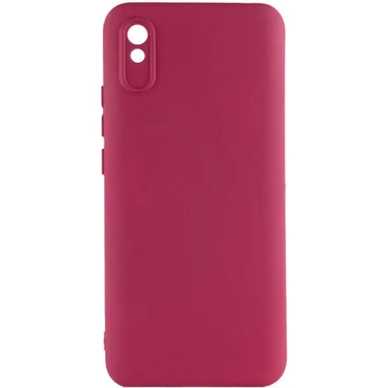 Чохол-накладка Silicone Case Full Camera Xiaomi Redmi 9A Marsala