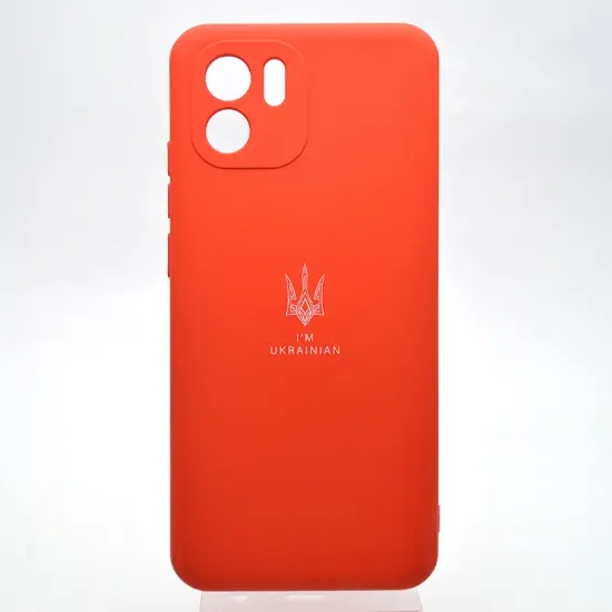 Чохол-накладка Silicone Case Full Camera Xiaomi Redmi A1 / A2 Тризуб Червоний