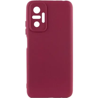 Чохол-накладка Silicone Case Full Camera Xiaomi Redmi Note 10 Pro / 10 Pro Max Marsala